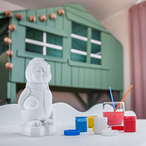Kolorowanka 3D Pingwin Figurka gipsowa + farbki na Arena.pl