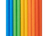 Słomki papierowe, kolorowe, "klocki - Block Party", 19.5 cm, 10 szt.