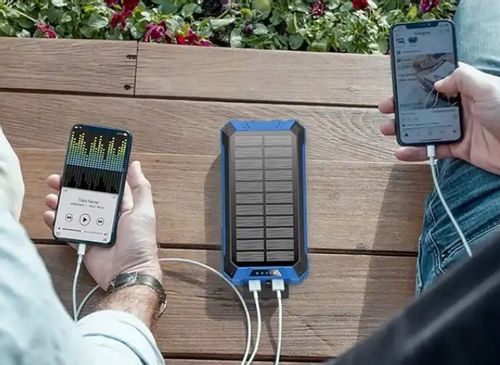 POWERBANK SOLAR 20000mah INDUKCJA LATARKA 6xUSB na Arena.pl