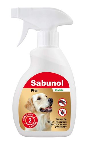 Sabunol Płyn SPRAY zwalczający pchły i kleszcze w otoczeniu psa 250ml na Arena.pl