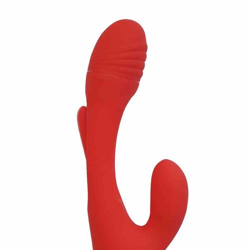 Wibrator Królik Z Języczkiem 3W1 Czerwony na Arena.pl