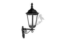 KINKIET G03 ZAWIJAS W GÓRĘ Z KLOSZEM ŻELIWNYM STYLOWYM ŻELIWNA LAMPA OGRODOWA RETRO ELEGANCKA DO OGRODU ZEWNĘTRZNA