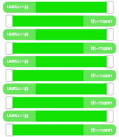 Opaski rzepowe do kabli 20 x 200 mm zielone 10 szt.