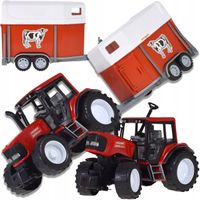 TRAKTOR CIĄGNIK MASZYNA ROLNICZA PRZYCZEPA FARMER ZABAWKA DLA DZIECI ROLNIK