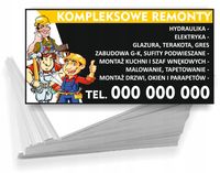 Wizytówki firmowe Foliowane 1000szt wiele wzorów kompleksowe remonty