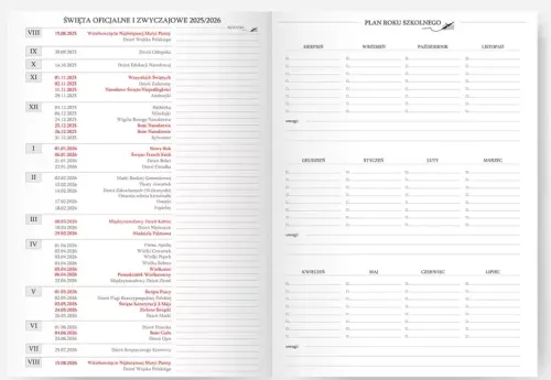 Kalendarz Nauczycielki A5 2025-2026 Salsa, Kapelusz na Arena.pl