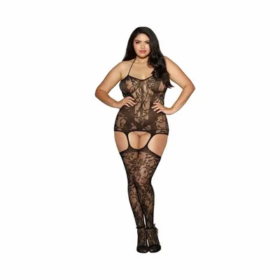 Dreamgirl - Sukienka Fishnet - plus size na Arena.pl