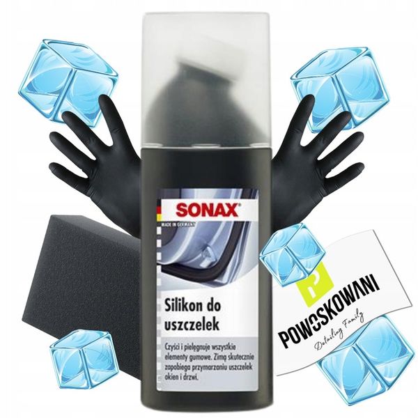 Silikon do uszczelek samochodowych SONAX 100ml Z APLIKATOREM + zdjęcie 1