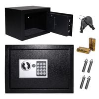 Sejf domowy biurowy zamek elektroniczny szyfrowy kluczyk kod XXL 35x25x25cm
