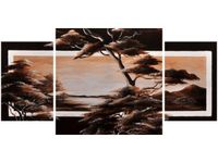 80X40CM AFRYKAŃSKI KRAJOBRAZ TRÓJ OBRAZ