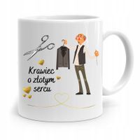 Kubek Prezent Dla Krawcowej Krawca O Złotym Sercu Z Nadrukiem Ze Zdjęciem