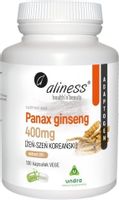 Panax Ginseng ( ŻEŃ-SZEŃ KOREAŃSKI ) 400mg ALNESS Testosteron Pamięć Stres