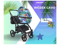 OKAZJA CENOWA Wózek Dziecięcy Cavo Premium 3w1 Wielofunkcyjny Głęboki