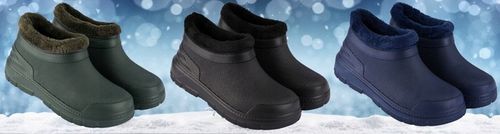 KALOSZE OCIEPLANE damskie krótkie piankowe zimowe lekkie chodaki EVA na Arena.pl