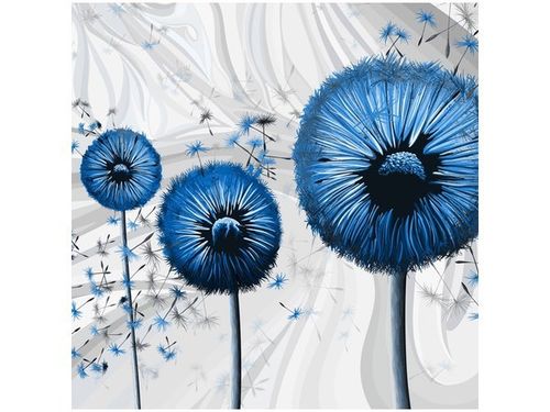 40CM 40CM OBRAZEK NIEBIESKIE DMUCHAWCE 3 DRUK PŁÓTNO OBRAZ na Arena.pl