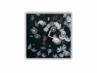 ZEGAR SZKLANY KWADRATOWY - Meduzy