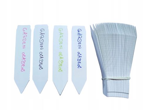 MARKER + Etykiety ogrodnicze wtykane strzałki do pisania BIAŁE 105x23,5 100 na Arena.pl