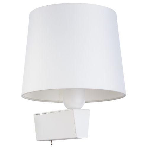 LAMPA ścienna CHILLIN 8201 Nowodvorski klasyczna OPRAWA abażurowy kinkiet biały na Arena.pl