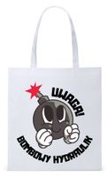 Dla Hydraulika Prezent Torba Eco Biała Shopper Z Nadrukiem Ze Zdjęciem