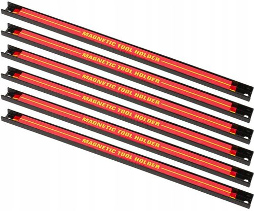 LISTWA MAGNETYCZNA LISTWY MAGNETYCZNE NA NARZĘDZIA 6 SZTUK DŁUGOŚĆ 46 cm na Arena.pl