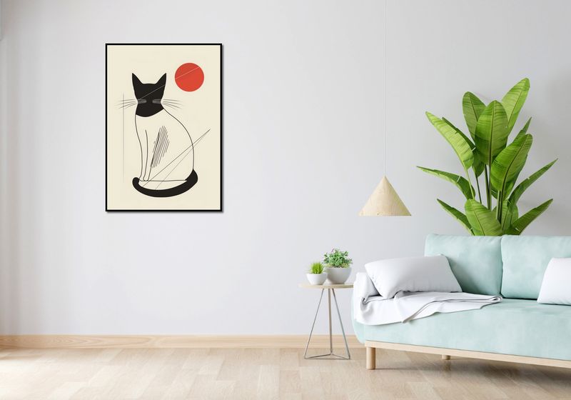 Plakat 68x98cm Czerwony Krąg zdjęcie 4