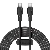 kabel baseus pudding series usb-c - usb-c 100w 1,2m - czarny