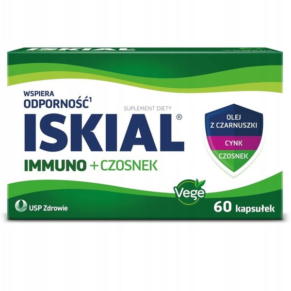 ISKIAL IMMUNO + Czosnek na odporność 60 kaps. zdjęcie 1