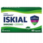 ISKIAL IMMUNO + Czosnek na odporność 60 kaps.