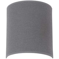 Ścienna LAMPA abażurowa ALICE 6812 Nowodvorski półokrągła OPRAWA materiałowa kinkiet klasyczny szary