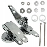 Zawiasy uchwyty TYP V metalowe do DESKI sedesowej drewnianej MDF