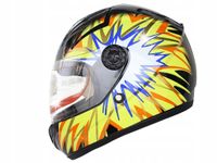 KASK DZIECIĘCY SZCZĘKOWY MOTOCYKL SKUTER QUAD GOKART HULAJNOGA S