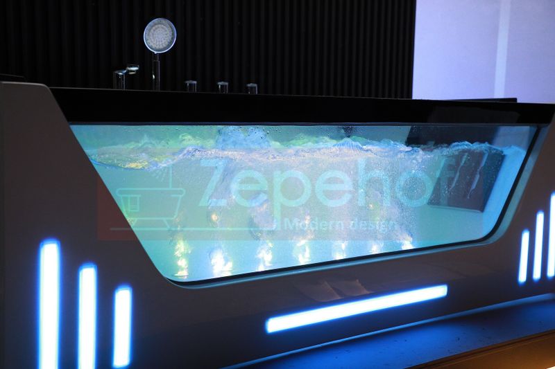 Wanna z hydromasażem EBX-7066 white prostokątna 170cmx78cmx61cm Wodosp zdjęcie 88