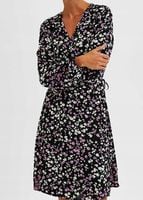 SELECTED FEMME Sukienka "Fiola" w kolorze czarnym ze wzorem 38