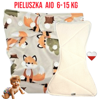 Pieluszka Wielorazowa AIO Kieszonka bambus LISKI  NappiMe