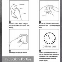 Uchwyt na papier toaletowy czarny samoprzylepny