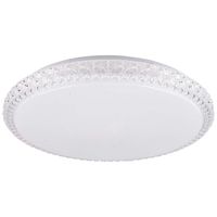 Plafon LAMPA sufitowa IRINA 310750 Polux okrągła OPRAWA glamour LED 24W 2700-6500K z efektem gwiazd biały