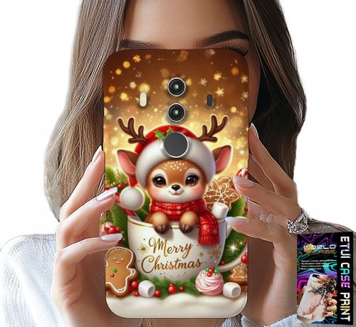 ETUI DO HUAWEI MATE 10 PRO - RENIFEREK SŁODKI RENIFER ŚWIĄTECZNE WZÓR na Arena.pl