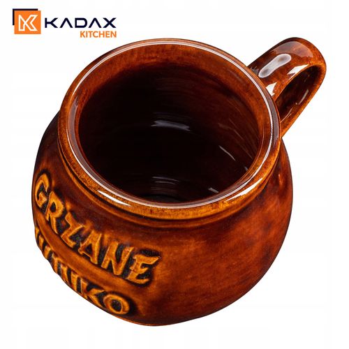 Kadax Kubki do Grzańca Wina z Uchem 300ml Zestaw na Arena.pl