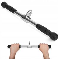 UCHWYT PROSTY DRĄŻEK DO WYCIĄGU ATLASU GRYF OBROTOWY DO ĆWICZEŃ 54CM