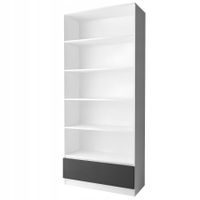 Regał Na Książki Segregatory 205 x 90 x 40 cm Biały FRONT MAT Do Wyboru