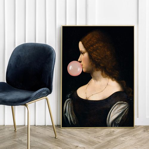 Plakat portret z balonem profil 21x29,7 cm A4 na Arena.pl