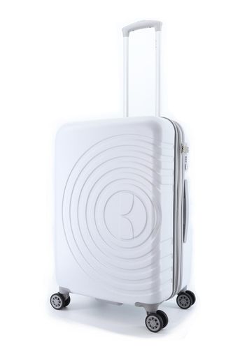 Walizka średnia ELLE Debossed biała na Arena.pl