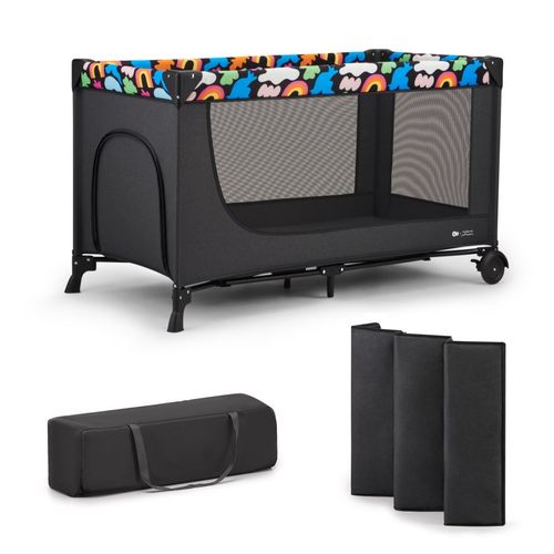 KINDERKRAFT Łóżeczko turystyczne JOY 2 HAPPY SHAPES na Arena.pl
