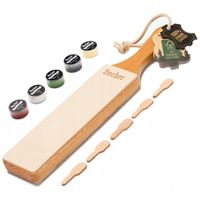 Pas ze skóry strop do polerowania noży BACHER SET z pastami polerskimi