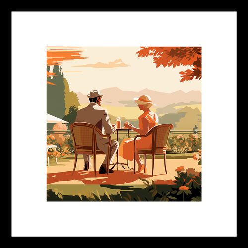 Plakat 20x20cm Retro Randka na Arena.pl