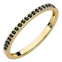 ZŁOTY PIERŚCIONEK OBRĄCZKA Cyrkonie pr. 375 r.14