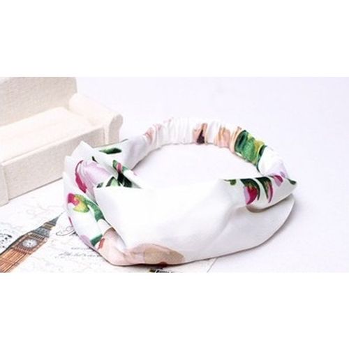 Opaska atłasowa do włosów węzeł biała na Arena.pl