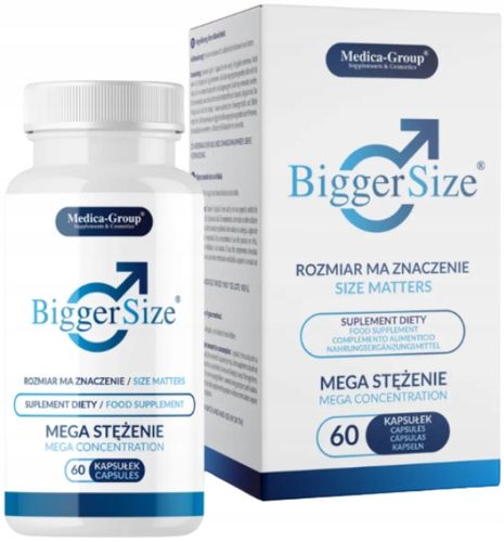 BIGGER SIZE kapsułki na powiększenie penisa 60 kapsułek na Arena.pl