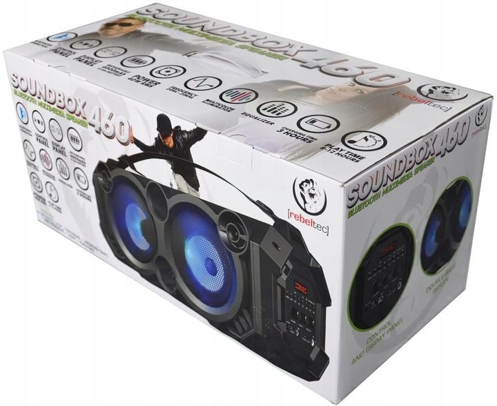 Power audio REBELTEC SoundBox 460 Czarny zdjęcie 8