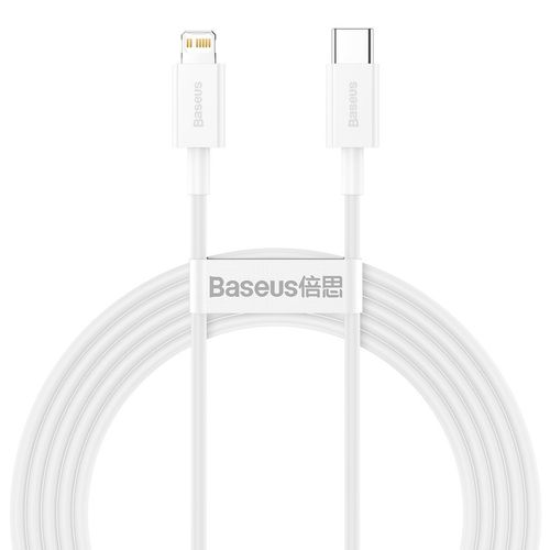 kabel usb-c do lightning baseus superior series, 20w, pd, 2m (biały) na Arena.pl